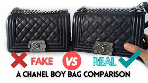 fake chanel boy vs real|authentic copy of chanel handbags.